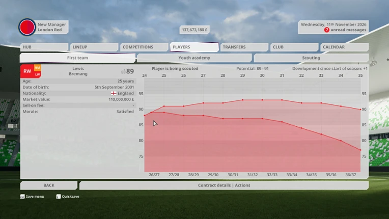 Football Career Mode 28 Image