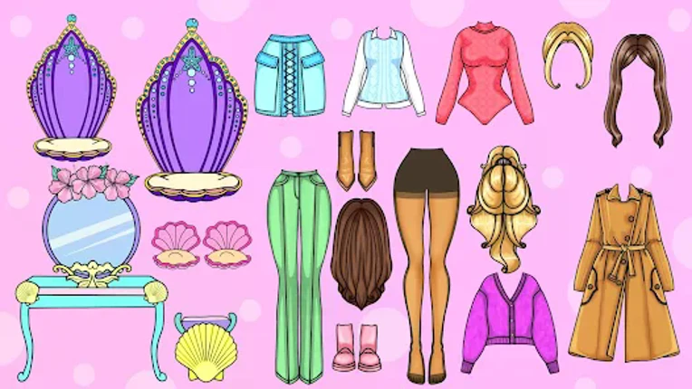 Paper Dolls DIY Dress Up Games Image