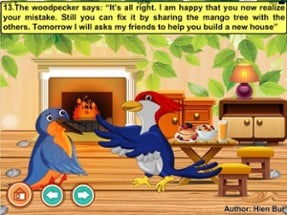 Kingfisher and woodpecker (story and games for kids) Image