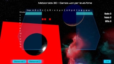 Meteoroids 3D Image