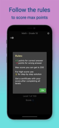 10th Grade Math Challenge screenshot