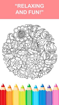 Adult Coloring Book - Free Mandala Colors Therapy Stress Relieving Pages screenshot