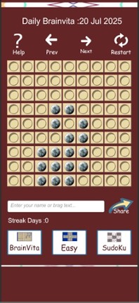 Daily BrainVita &amp; Sudoku Image