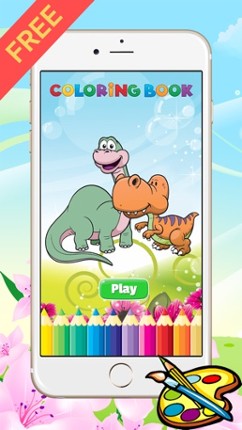 Dinosaur Dragon Coloring Book - All In 1 Dino Drawing, Animal Paint And Color Games HD For Good Kid screenshot
