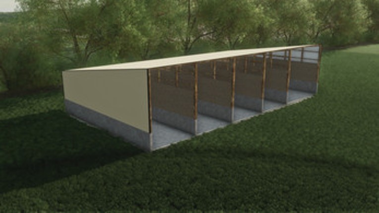 FS22 Five Bay Commodity Shed screenshot