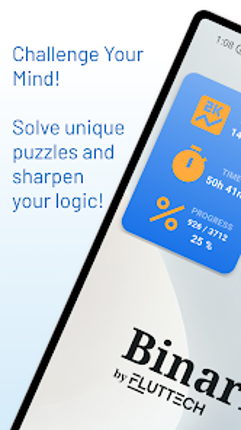 Binaris 1001 - binary puzzles screenshot