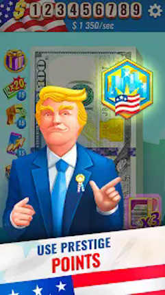 Trump's Empire: idle game screenshot