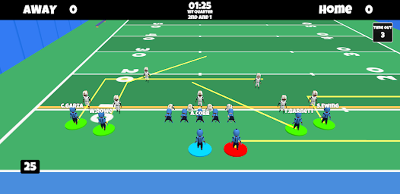Retro Football 3D 2 : TD Glory screenshot