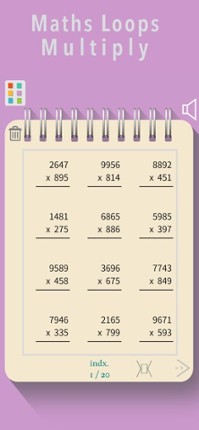 Math Loops Multiplication screenshot
