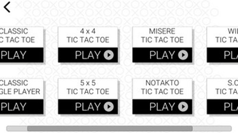 Tic tac toe screenshot