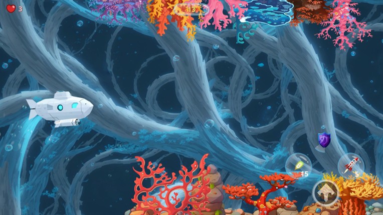 Underwater Submarine Rush Image