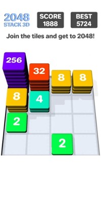 2048 Stack 3D screenshot