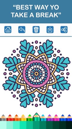 Adult Coloring Book - Free Mandala Colors Therapy Stress Relieving Pages screenshot