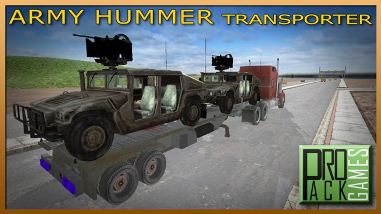 Army Hummer Transporter Truck Driver - Trucker Man screenshot