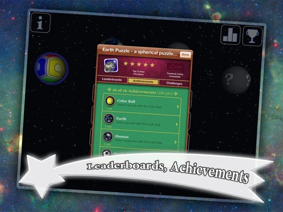 Earth Puzzle - a spherical puzzle game in 3D screenshot