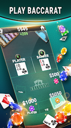 Blackjack & Baccarat Card Game screenshot