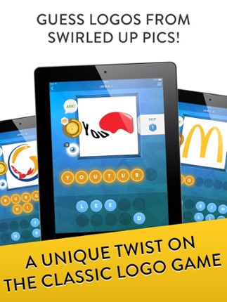 Swirly Logos - Guess the Logo, Emblem &amp; Brand Name Quiz Game Image