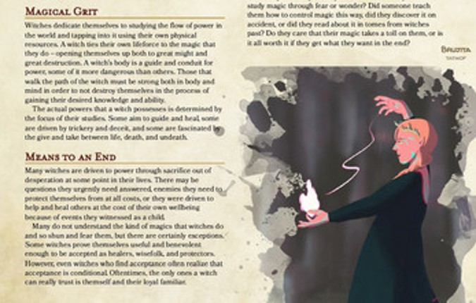 witch class (d&d 5e) screenshot