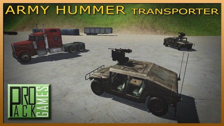 Army Hummer Transporter Truck Driver - Trucker Man screenshot