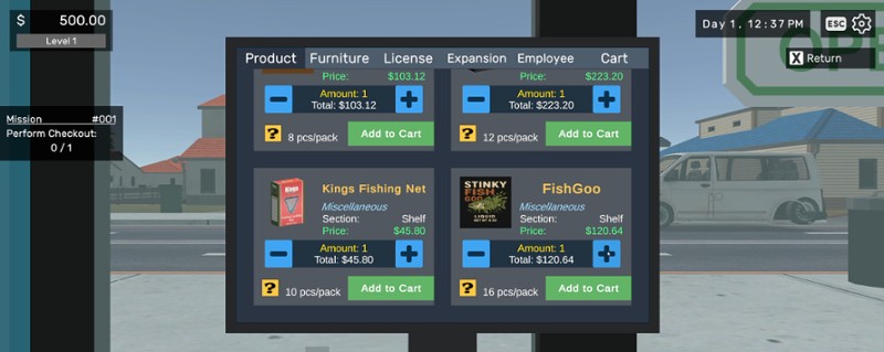 BAIT & TACKLE STORE SIMULATOR screenshot