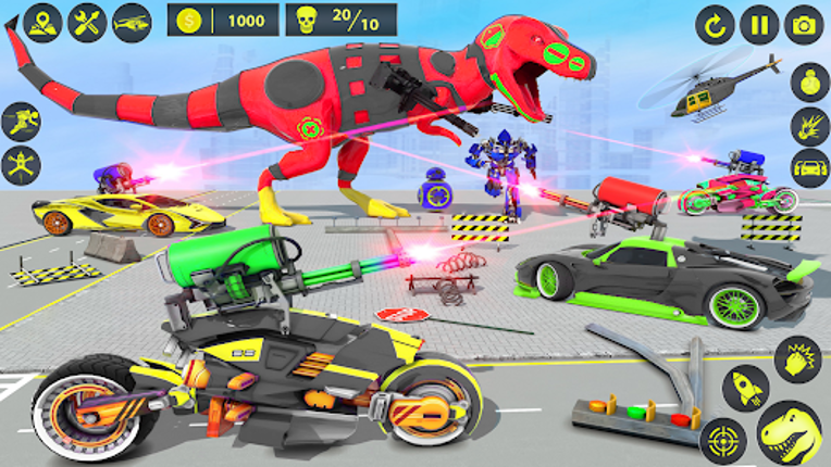 Dino Robot Car Transform Games screenshot