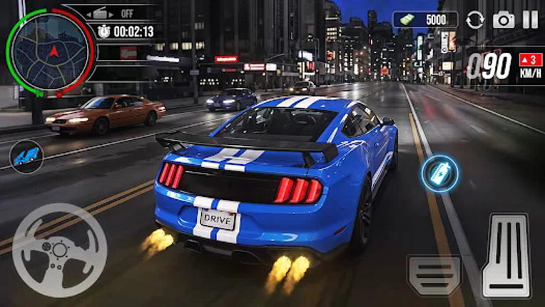 Car Driving Midnight Drifting Image