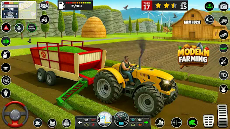 Big Farming Tractor Game 3D screenshot