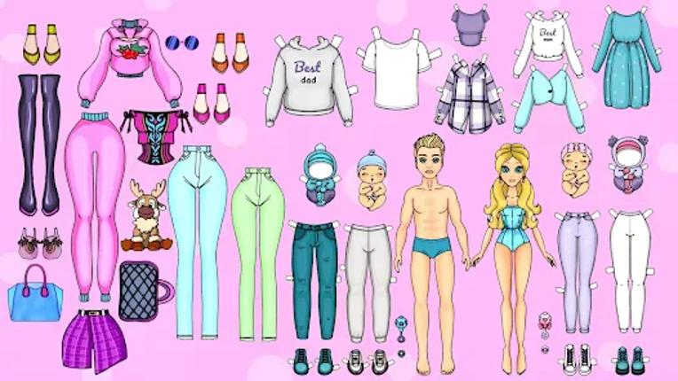 Paper Dolls DIY Dress Up Games screenshot