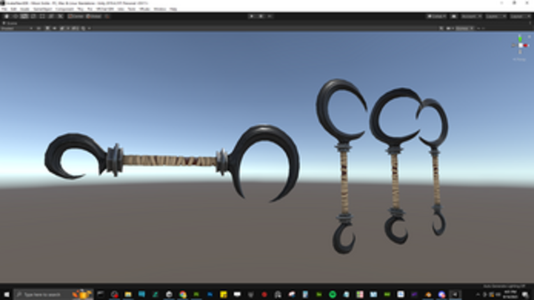 Moon Sickle - Free Weapon for VRC/Unity/Godot/Unreal Image