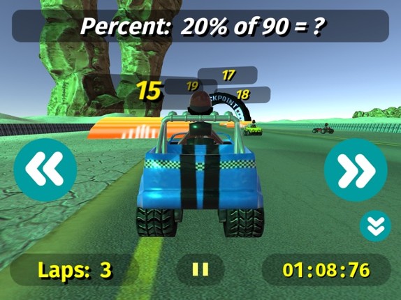 Math Racing 2 screenshot