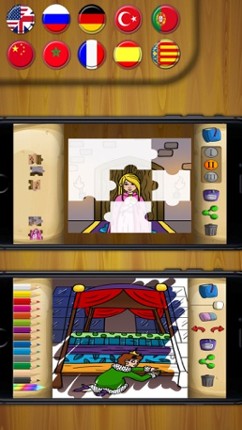 Princess and the Pea Classic tale interactive book screenshot