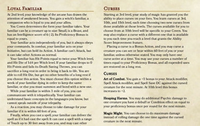 witch class (d&d 5e) Image