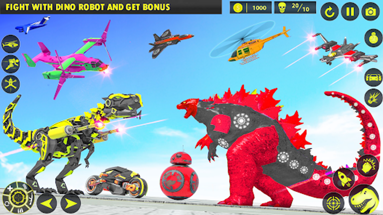 Dino Robot Car Transform Games screenshot