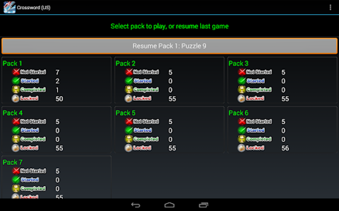 Crossword (US) screenshot