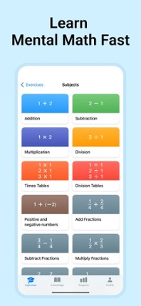 Mental Math Games & Practice screenshot