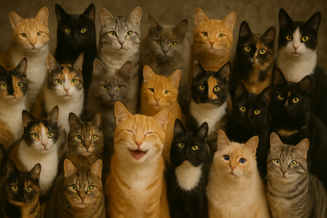 Crazy Kitten 3D Image