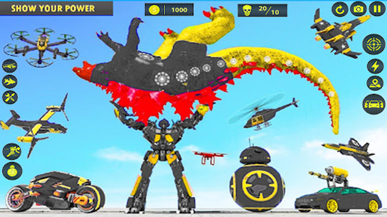 Dino Robot Car Transform Games screenshot