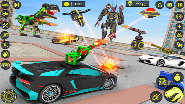 Dino Robot Car Transform Games screenshot