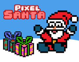 Pixel Santa Image