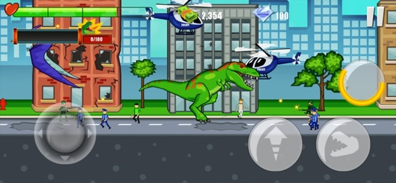 Jurassic Dinosaur City Rampage screenshot