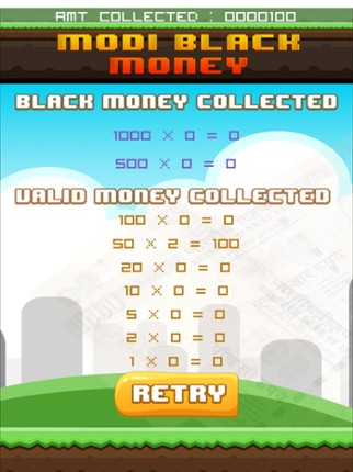Modi Black Money Tiles Game screenshot