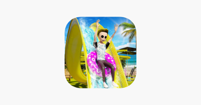 Stickman Uphill Water Slide 3D Image