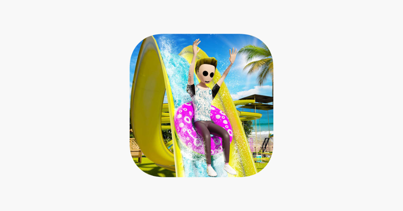 Stickman Uphill Water Slide 3D Image