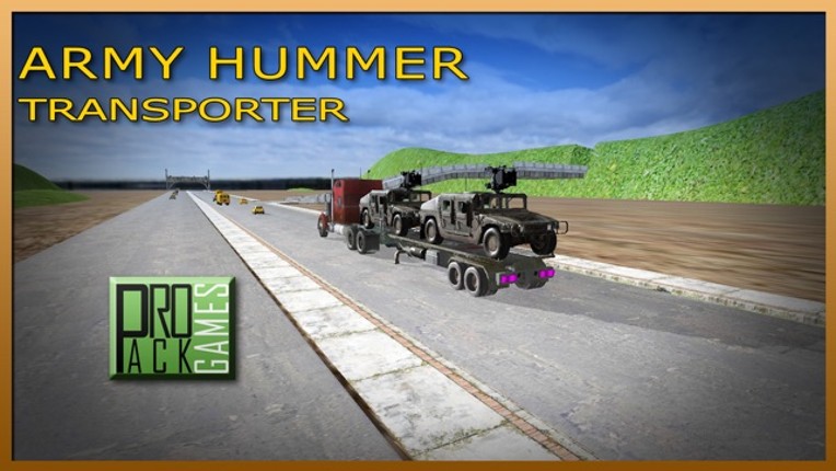 Army Hummer Transporter Truck Driver - Trucker Man screenshot