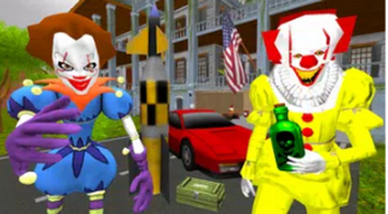 Clown Brothers. Neighbor Escape 3D Image