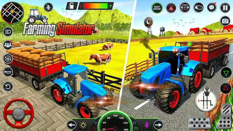 Big Farming Tractor Game 3D screenshot
