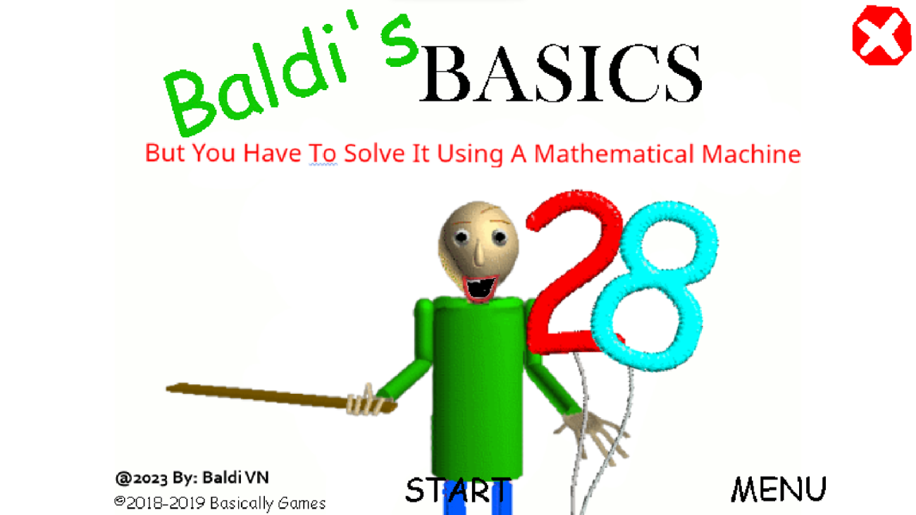 Games like Baldi's Basics But You Have To Solve It Using A Math Machines