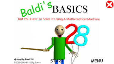 Baldi's Basics But You Have To Solve It Using A Math Machines Image