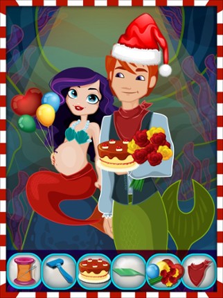 Mommy's Mermaid Newborn Baby Christmas Fun Salon screenshot