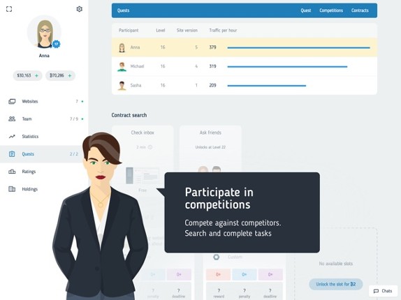 Web Tycoon – online strategy screenshot